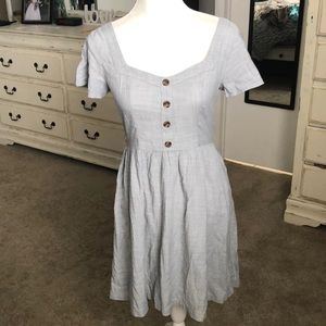 Cute mini dress with button detail
